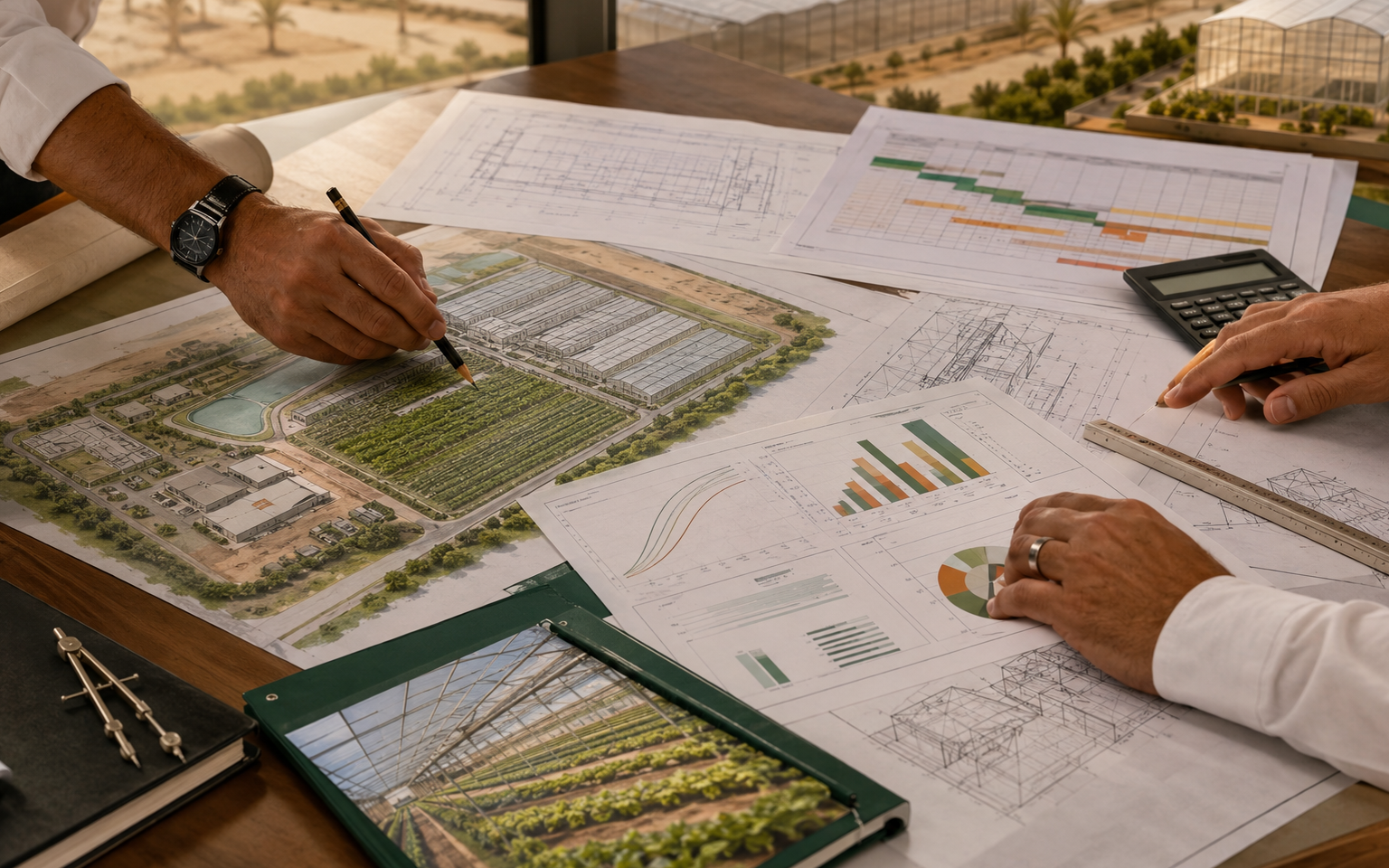 Greenhouse feasibility, investment and return modelling documents